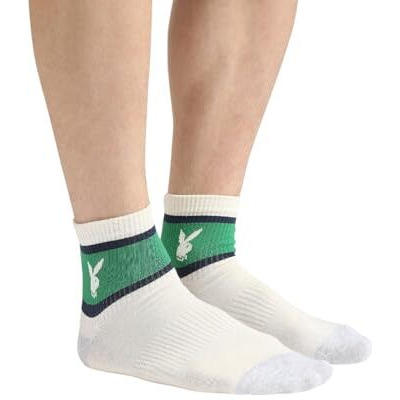 Balenzia Men's Playboy High Ankle Socks | 3-Pack | Sports Socks | Free Size | Official Playboy Merchandise