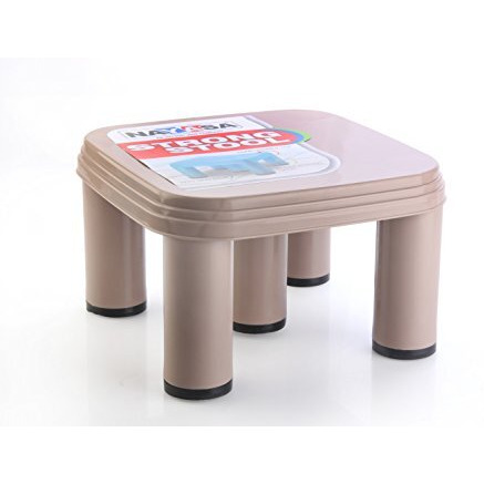 Nayasa Plastic Strong Patla 515 | Durable Stool For Home | Light Weight Stool | Multipurpose Stool | Stool For Kitchen And Bathroom | Brown