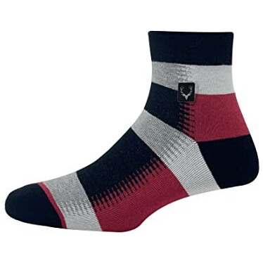 Allen Solly Men's Cotton Quarter Length Socks (Pack Of 3) Green, Red & Royal Blue