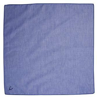 Allen Solly Men's Cotton Denim Handkerchief With Brand Logo (Pack Of 6)