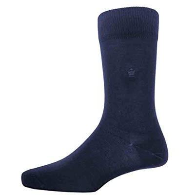 Louis Philippe Men's Cotton Full Length Socks (Pack Of 3) Dark Grey, Navy, Black