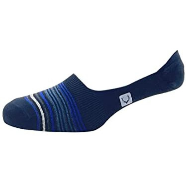 Allen Solly Men's Cotton No Show Socks (Pack Of 3) - Light Grey Melange, Navy, Black