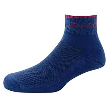 Allen Solly Men's Cotton Ankle Length Socks (Pack Of 3) - White, Denim, Black