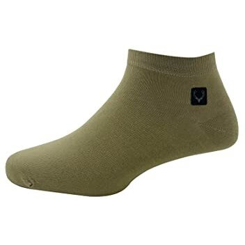 Allen Solly Men's Cotton Ankle Length Socks (Pack Of 3) - Black, Beige, Navy
