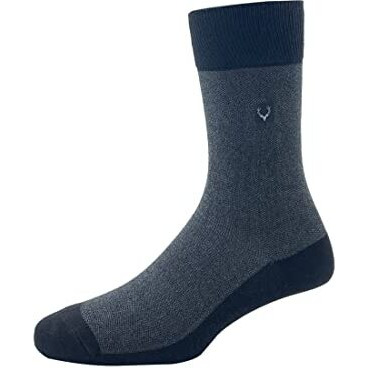 Allen Solly Men's Cotton Full Length Socks (Pack Of 3) - Black