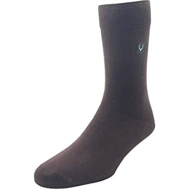 Allen Solly Men's Cotton Full Length Socks (Pack Of 3) - Brown