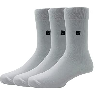 Allen Solly Men's Cotton Full Length Socks (Pack Of 3) - White