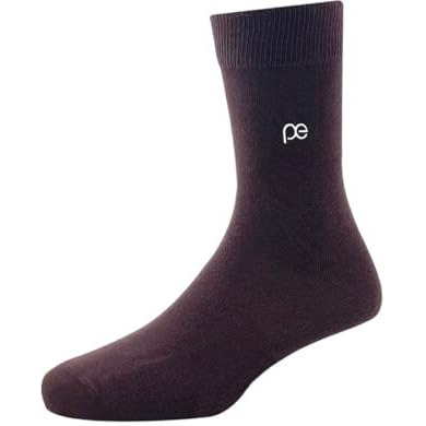 Peter England Men's Cotton Full Length Socks (Multicolour, Free Size) - Pack Of 3
