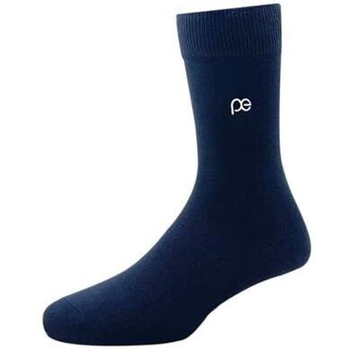Peter England Men's Cotton Full Length Socks (Multicolour, Free Size) - Pack Of 3