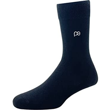 Peter England Mens Cotton Full Length Socks (Pack Of 3)-Black