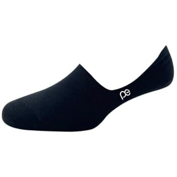 Peter England Mens Cotton No Show Socks (Pack Of 3) Black