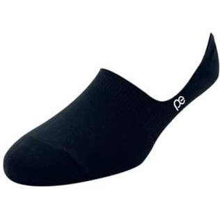 Peter England Mens Cotton No Show Socks (Pack Of 3) Black