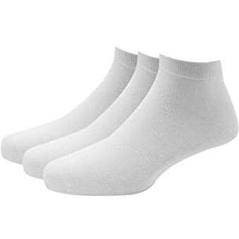 Van Heusen Mens Cotton Ankle Length Socks (Pack Of 3) White