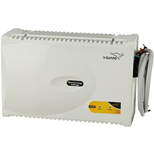 V-Guard Vg500 Stabilizer For 2 Ton Ac Working Range 170V-270V (Grey)