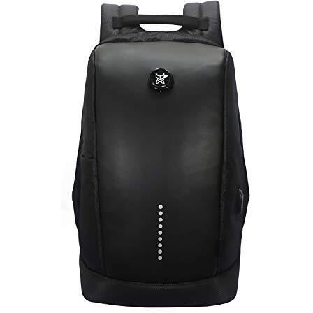 Arctic Fox Slope Anti-Theft Backpack (Black) | 23 Ltr Capacity|Water Resistant | Multipurpose Backpack |Rain Cover| Trolley Sleeve 15.6 Inches Unisex Laptop Bag With Usb Charging Port