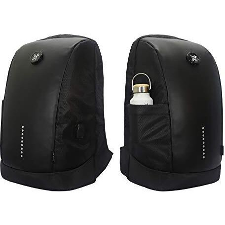 Arctic Fox Slope Anti-Theft Backpack (Black) | 23 Ltr Capacity|Water Resistant | Multipurpose Backpack |Rain Cover| Trolley Sleeve 15.6 Inches Unisex Laptop Bag With Usb Charging Port
