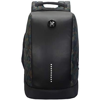 Arctic Fox Slope Anti-Theft Backpack (Camo Black) | 23 Ltr Capacity|Water Resistant | Multipurpose Backpack |Rain Cover| Trolley Sleeve 15.6 Inches Unisex Laptop Bag With Usb Charging Port