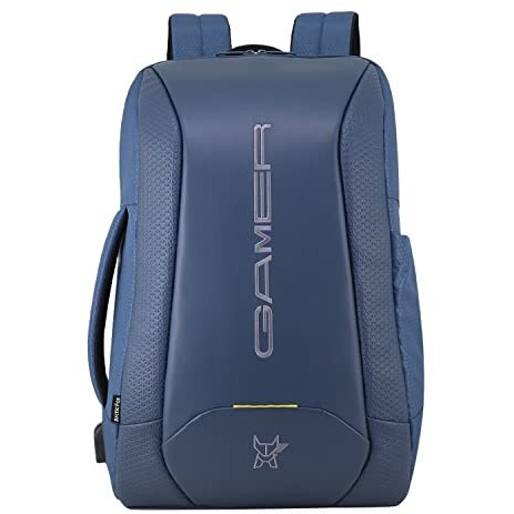 Arctic Fox Kobra Gaming Laptop Backpack (Blue)| 27 Ltr Capacity|Water Resistant | Multipurpose Backpack |Usb Cable Holder Pocket|Rain Cover|Number Lock| Trolley Sleeve|17" Unisex Laptop Backpack