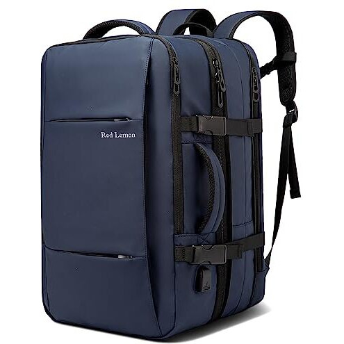 Red Lemon Titan Ultrafit Plus Bange Series 15.6-Inch Laptop Backpacks For Men And Women 45L Outdoor And Camping 3In1 Office Bags,Travelling,Backpack (With Bottle Holder), Blue