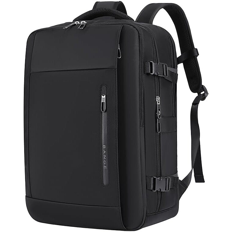 Red Lemon Bange Fissure Laptop Backpack For Men And Women | Multi-Compartment Water Resistant Business Travel Laptop Backpack Upto 17" (Black)