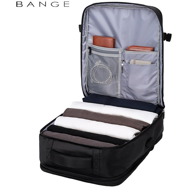 Red Lemon Bange Fissure Laptop Backpack For Men And Women | Multi-Compartment Water Resistant Business Travel Laptop Backpack Upto 17" (Black)