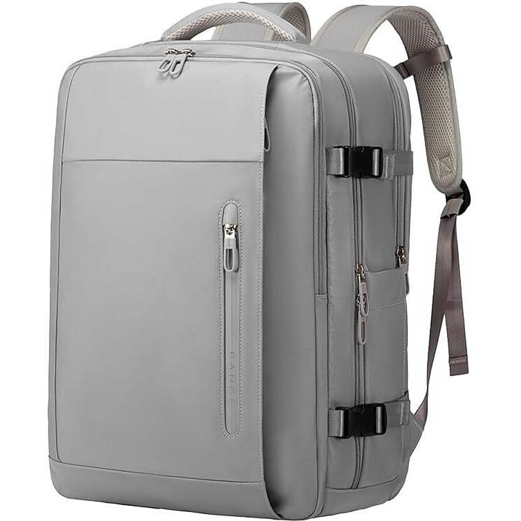 Red Lemon Bange Fissure Laptop Backpack For Men And Women | Multi-Compartment Water Resistant Business Travel Laptop Backpack (15.6) (Grey)