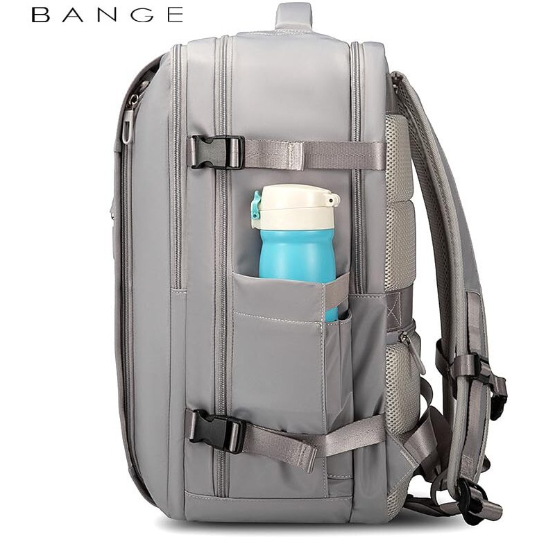 Red Lemon Bange Fissure Laptop Backpack For Men And Women | Multi-Compartment Water Resistant Business Travel Laptop Backpack (15.6) (Grey)