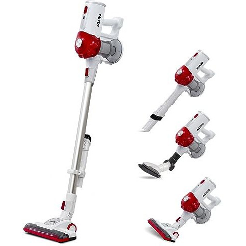 Agaro Regency Cordless Stick Vacuum Cleaner, Dry Vacuuming, 2 Suction Modes, 7 Kpa Suction Power, Rechargeable Battery, Deep Clean Carpet To Hard Floor