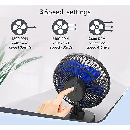 Agaro Breeze Usb Desktop Fan, 4 Inch Quiet Desktop Fan, Usb Plug In, 3 Speeds,Powerful Airflow, 40Tilting, Ultra Quiet, Personal Mini Fan For Home Office Bedroom,Study, Black