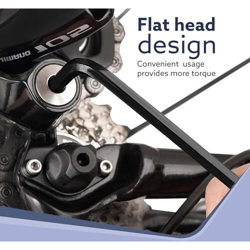 Agaro 9Pcs Hex Allen Key Set, Heat Treated, Ideal For Repair & Maintenance For Home & Diy Use.