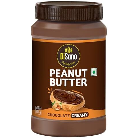 Disano Chocolate Peanut Butter Creamy, 924G, 23G Protein & 6.4G Dietary Fibre, Tasty & Healthy Chocolate Spread For Breakfast & Snacks, Made With Premium Roasted Peanuts, Zero Cholesterol & Trans Fat