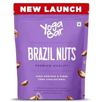Yogabar Premium Brazil Nuts 250G, High Protein And Fibre, Zero Cholesterol, Ethically Sourced