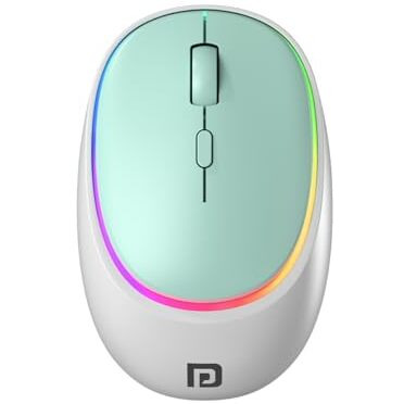Portronics Toad Iv Bluetooth Mouse With 2.4 Ghz Wireless (Dual Connectivity), Rechargeable, Connect Up To 3 Devices, Rgb Lights, Adjustable Optical Dpi For Laptop, Pc, Tablet, Smartphone (Blue)