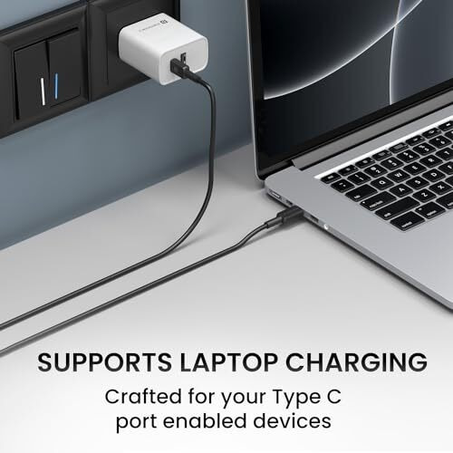 Portronics Konnect Link C Square 100W Type C To Type C Fast Charging Pd Cable With 480Mbps Data Sync For Laptop, Smartphones, Iphone 15 Series, Macbook And Other Type C Devices,1M Length(Black)