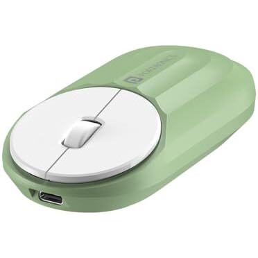 Portronics Toad 6 Bluetooth Wireless Mouse With 2.4 Ghz Usb Receiver, Multi-Device Pairing, Built In Battery, 1200 Dpi Sensor(Green)
