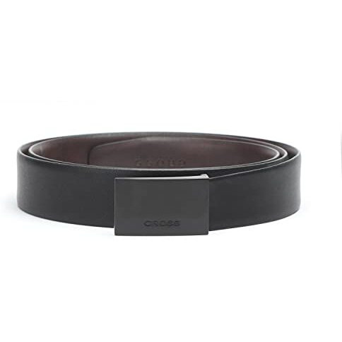 Cross Lugo Duo 30Mm Satin (Reversible) Black Color Leather Belt For Men