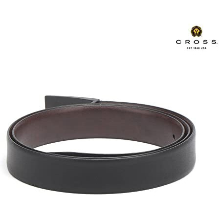 Cross Lugo Duo 30Mm Satin (Reversible) Black Color Leather Belt For Men