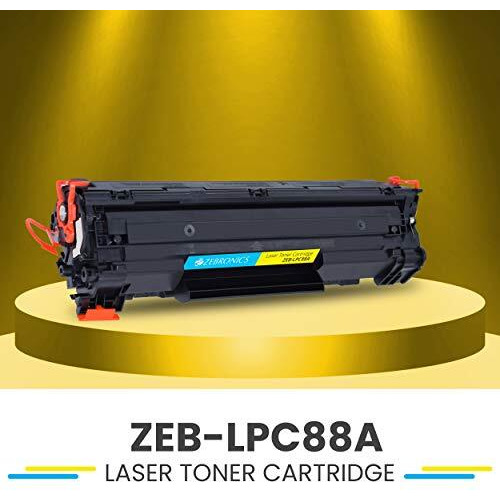 Zebronics Zeb-Lpc88A Laser Toner Printer Cartridge For Hp Laser Jet P1007/P1008/P1106/P1108, Pro M1136/M1213Nf/M1216, Pro M202Dw / Mfp M128/ M226, Black
