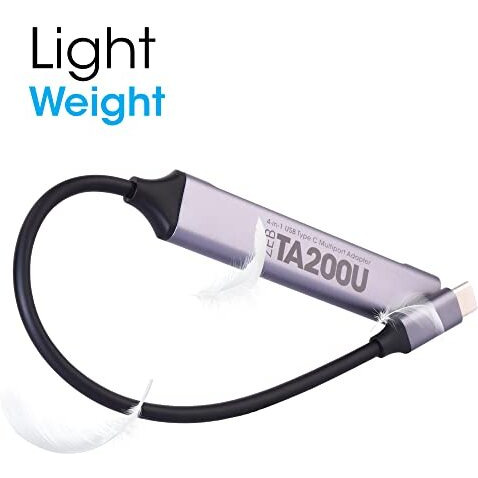 Zebronics Ta200U Type C To Usb 3.0 4 Port Hub With Hi Speed Data Transfer, Aluminum + Abs Body, 15Cm Cable, Sleek Design And Plug Play Usage