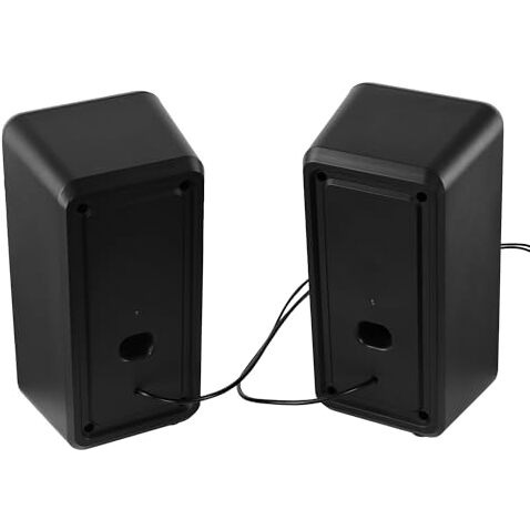 Zebronics Igloo 2, 2.0 Usb Computer Speakers, 10 Watts, Rgb Led, Usb Powered, Aux, Volume Control Pod For Pc, Laptops, Desktop (Black)