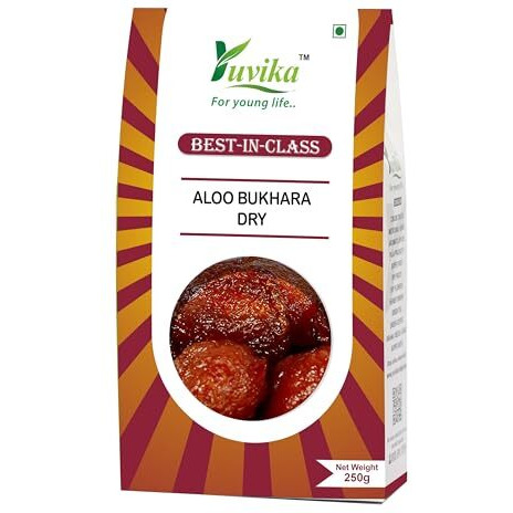 Yuvika Aloo Bukhara Dry - Subgenus Prunus - Dried Plum - Alpacoda Pazham 250 Grams
