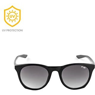 Irus 100% Uv Protected Sunglasses For Men | Size- Medium | Shape- Oval | Model- Irs1097C1Sg (Black)