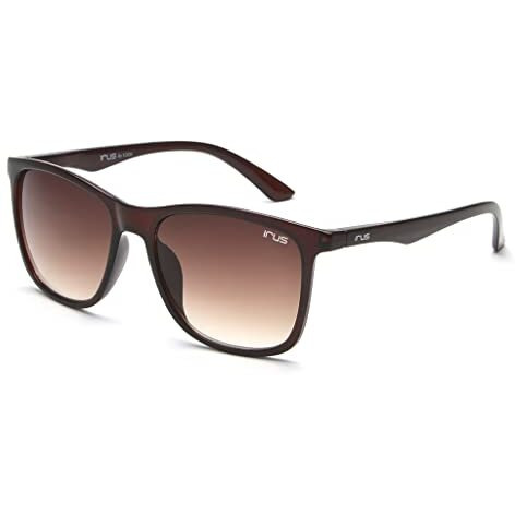 Irus 100% Uv Protected Non-Polarized Brown Sunglasses For Men | Size- Medium | Shape- Square | Model- Irs1103C2Sg