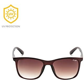 Irus 100% Uv Protected Non-Polarized Brown Sunglasses For Men | Size- Medium | Shape- Square | Model- Irs1103C2Sg