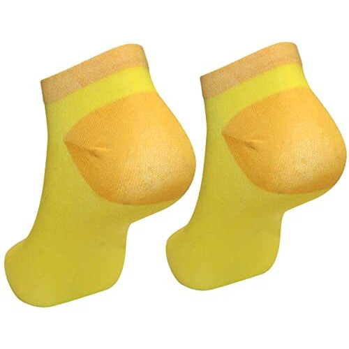 Man Arden The Sunrise Yellow Edition Designer Ankle Length Socks, Casual, Office, Egyptian Premium Cotton Quality, (1 Pair, Size Free Size, Color Yellow)