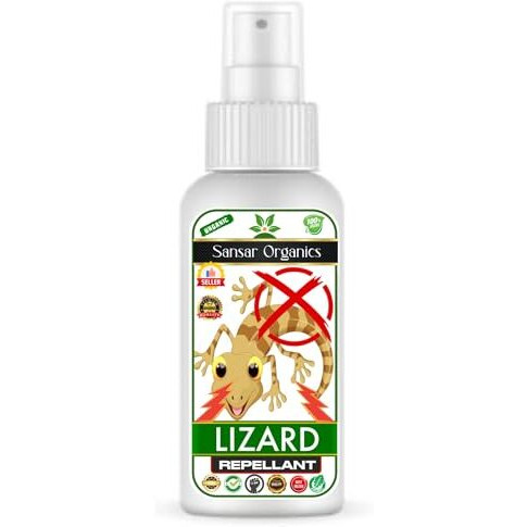 Sansar Organics Lizard Repellent Spray | Pure Herbal Lizard Repellent For Home | Pet-Friendly I Non-Toxic & Biodegradable | Irritant-Free I Chemical-Free (15 Days Protection) (100 Ml)