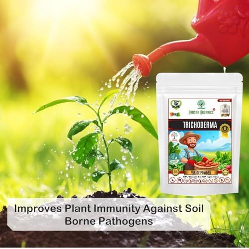 Sansar Organics Trichoderma Fungicide - Viride Powder For Plants (2 X 10^8 Cfu Per Gram) Bio Fungicide - Prevents Fungal And Bacterial Diseases In Plants. (1 Kg)