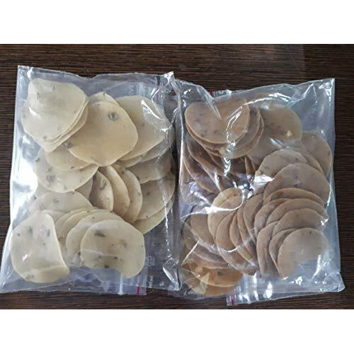 Roshnee Upwas / Fast Papads Potato + Varai Sago |Set Of 3 Pack | No Arifical Flavour,| No Artifical Colors,| Glutten Free,| No Preservatives | Just Fry Or Microwave And Eat