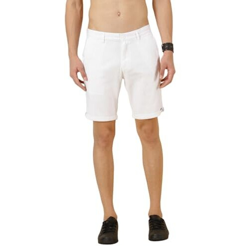 Thomas Scott Men's Regular Shorts (Tsb019_White