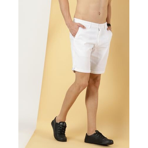 Thomas Scott Men's Regular Shorts (Tsb019_White